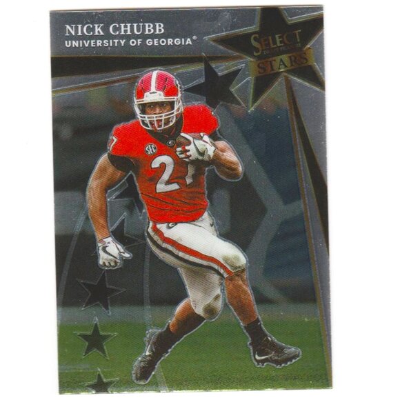 Nick Chubb Panini Select Silver Draft Picks Georgia Texans Browns Star RB - Picture 1 of 2